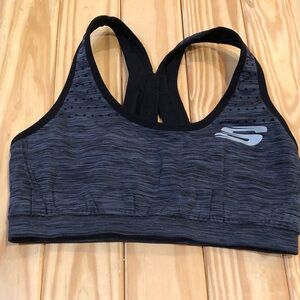 Skechers Charcoal and Black Sports Bra
